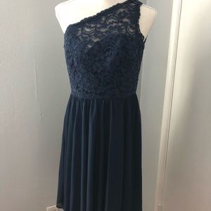 David’s Bridal one strap dress
